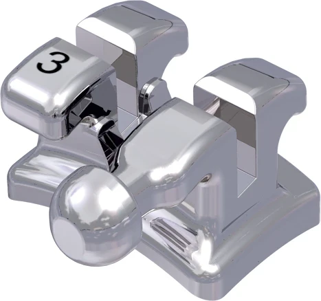 discovery Metallbracket mit Häkchen, -11° Torque, +7° Angulation für Zahn 33, Roth 22, 10 Stück