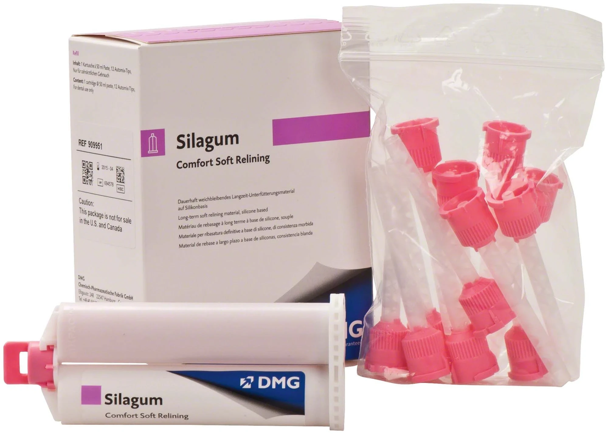 Silagum Automix Comfort, Unterfütterungsmaterial, Doppelkartusche à 50 ml