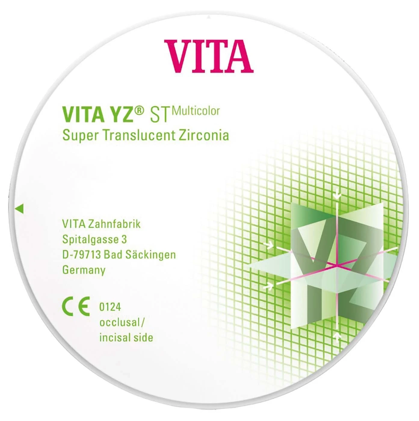 VITA YZ ST Multicolor Disc Ø 98,4 mm, H22 mm, C3