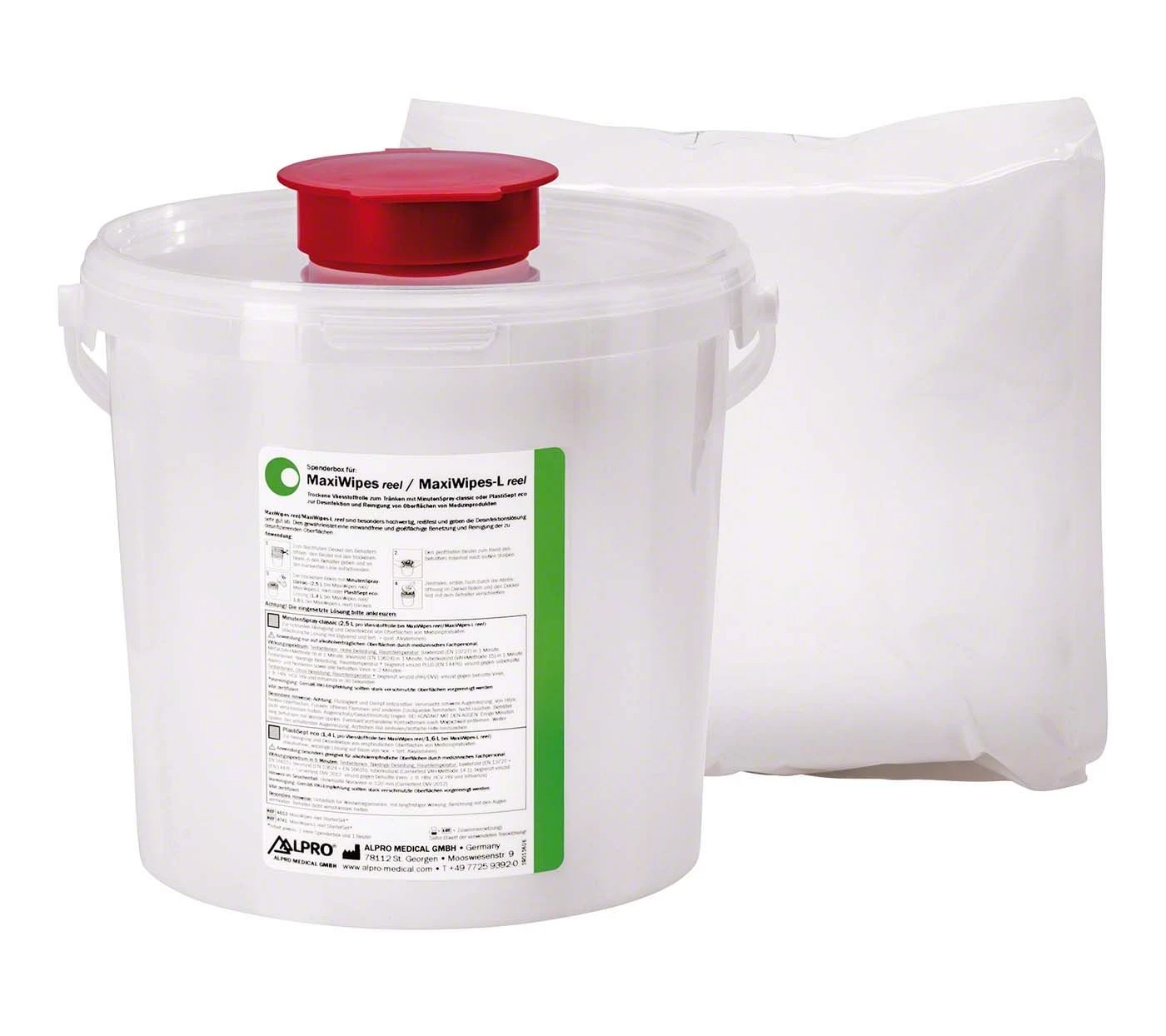 MaxiWipes-L reel StarterSet 1 Spenderbox leer, 160 Tücher