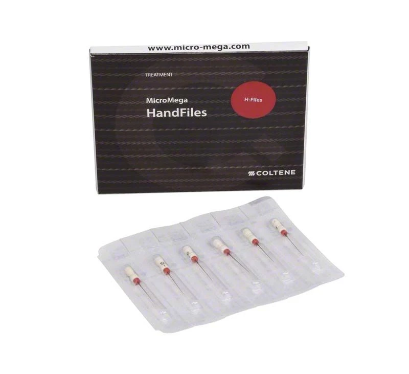 MicroMega HandFiles, H-Feilen ISO 015, Länge 21 mm, Packung 6 Stück