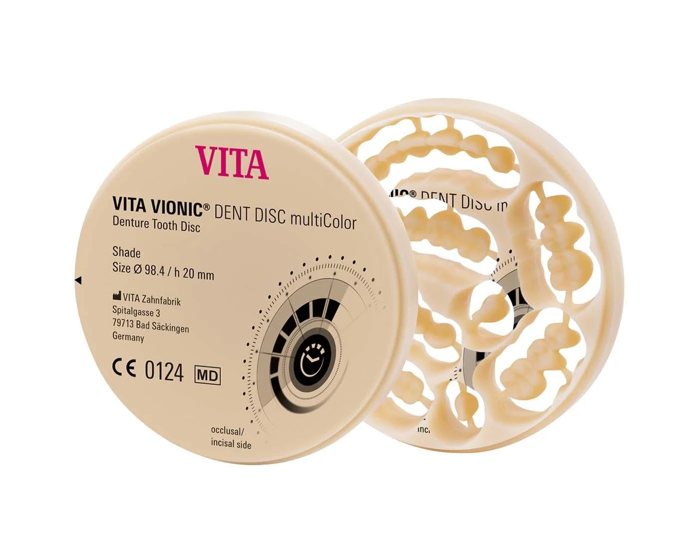 VITA VIONIC DENT DISC multiColor Disc Ø 98,4 mm, H 20 mm, 0M1