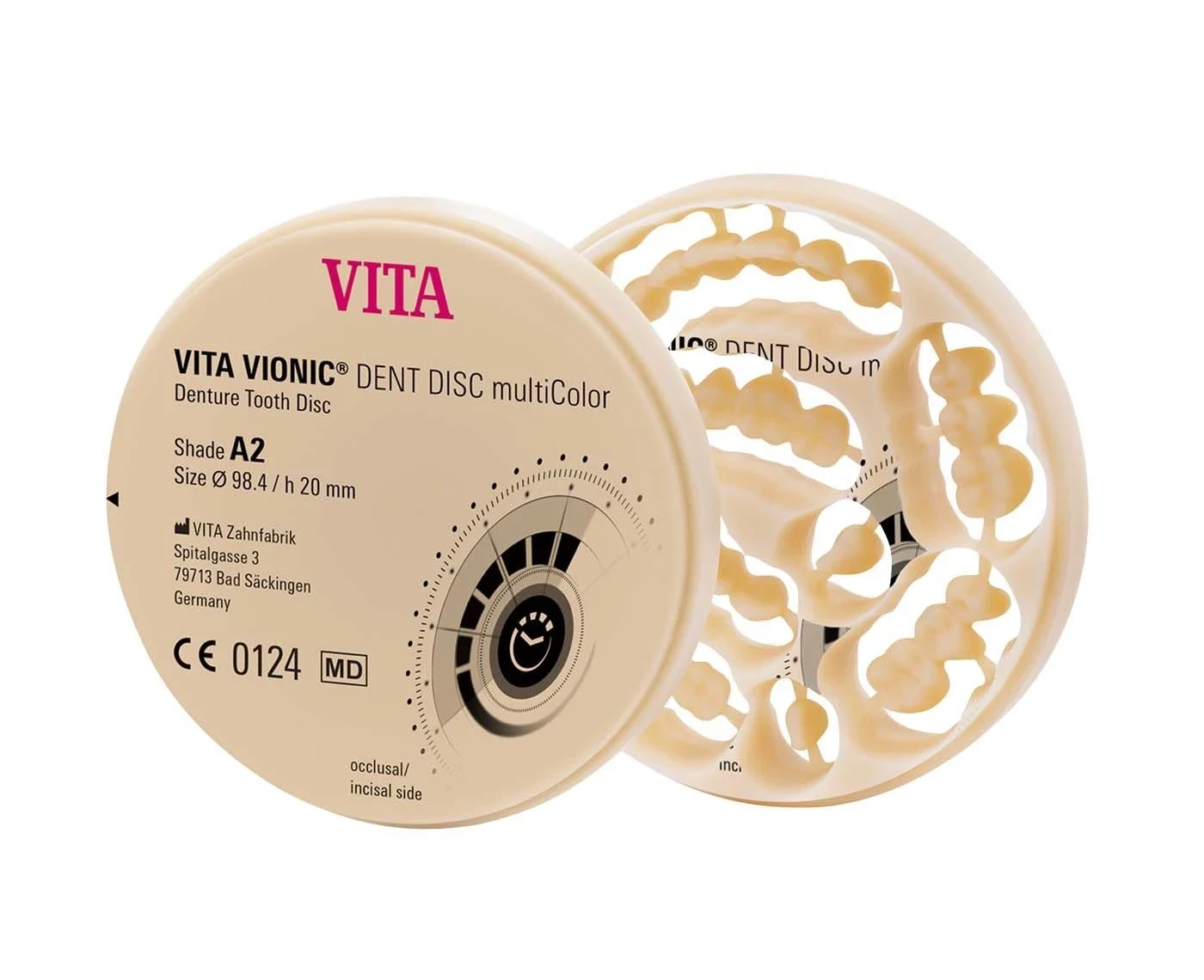 VITA VIONIC DENT DISC multiColor Disc Ø 98,4 mm, H 20 mm, A2
