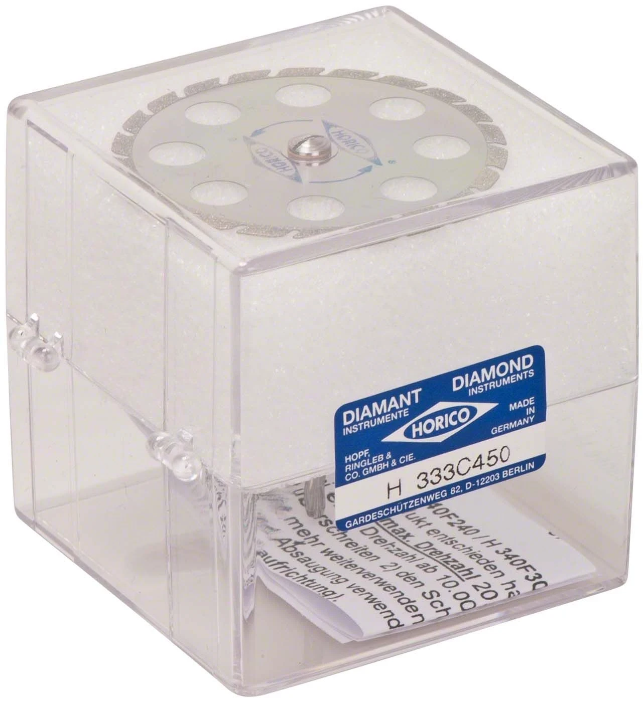 Gipstrennscheibe, Form 333 C Ø 38 mm, Stärke 0,35 mm, fein (rot), 1 Stück