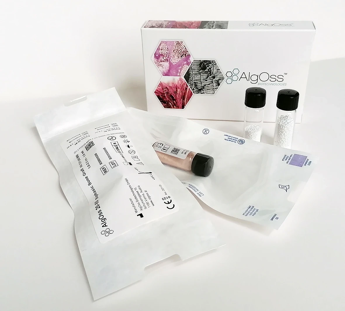 AlgOss 100, Knochenaufbaumaterial, 0,1 - 1,0mm, 0,5 ml, Packung à 1 Stück