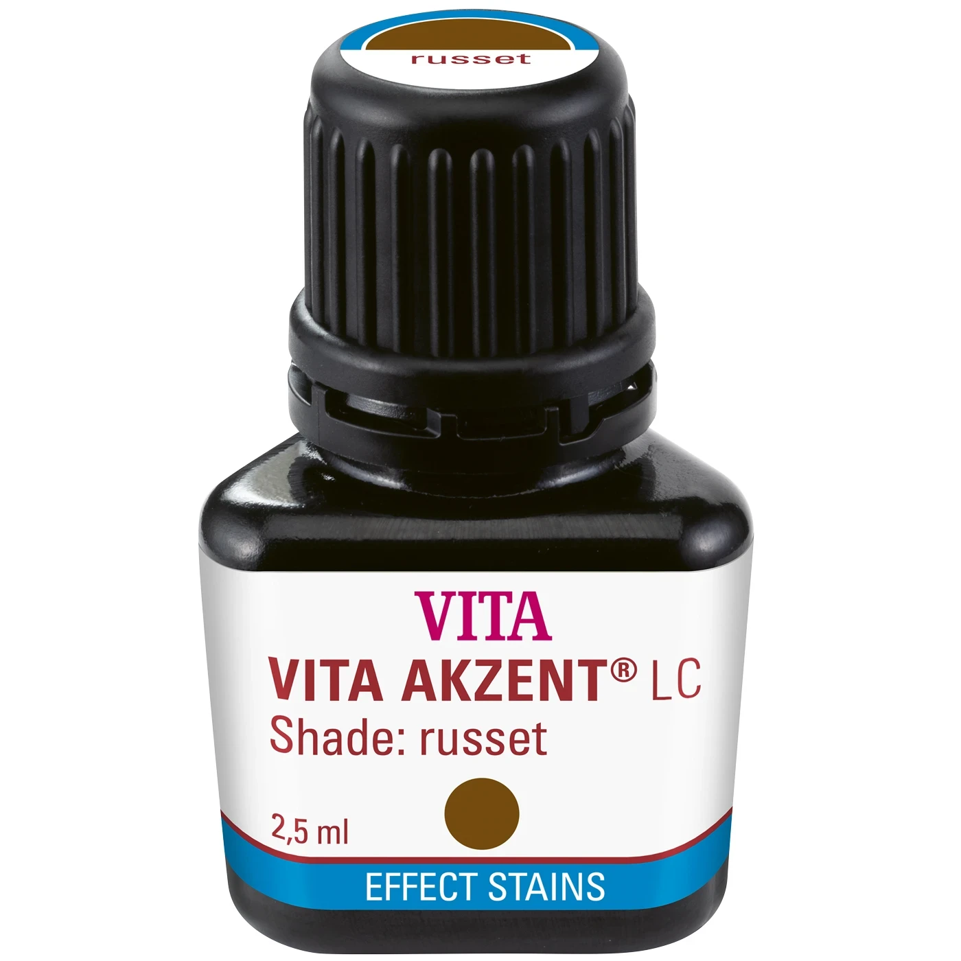 Akzent LC, Typ Effect Stains, Malfarben-/Glasursystem, Farbe russet, Spritze, 1 x 2,5 ml