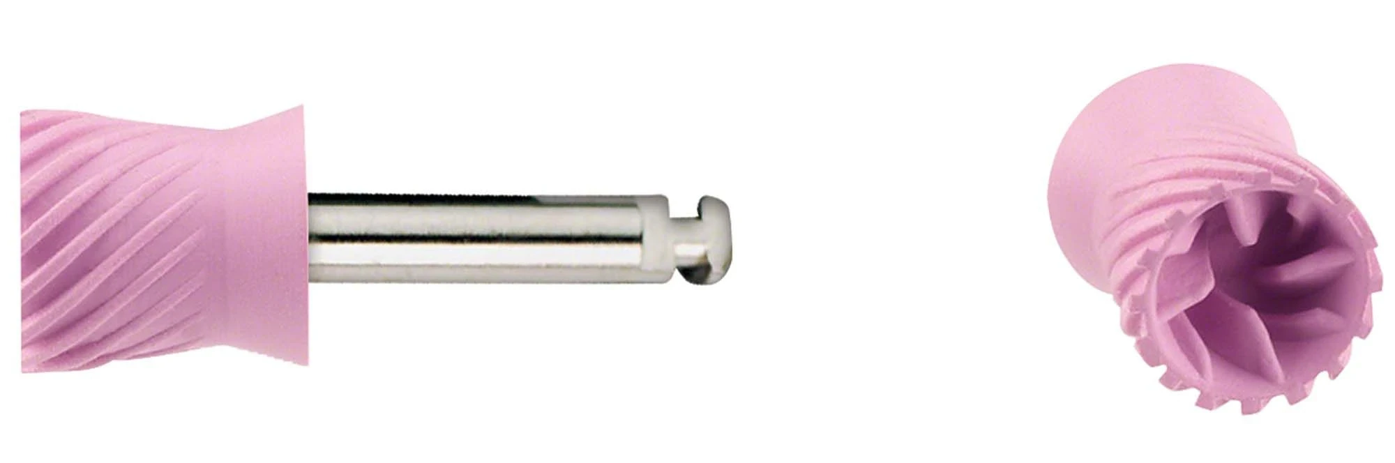 Young Polierkelch Elite Flex, LatchType, extraweich, kurz, pink, Packung à 144 Stück