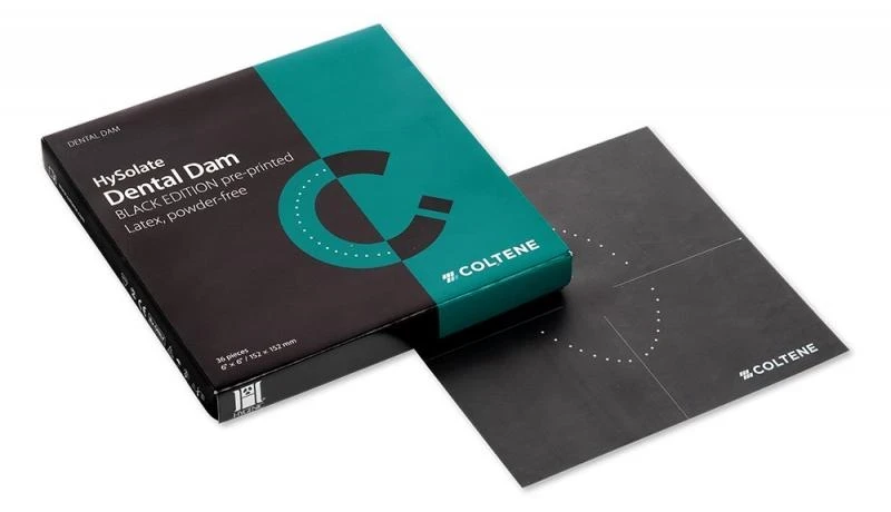 HySolate Latex Dental Dam dunkel gedruckt extra-stark 152x152mm, 36 Stück