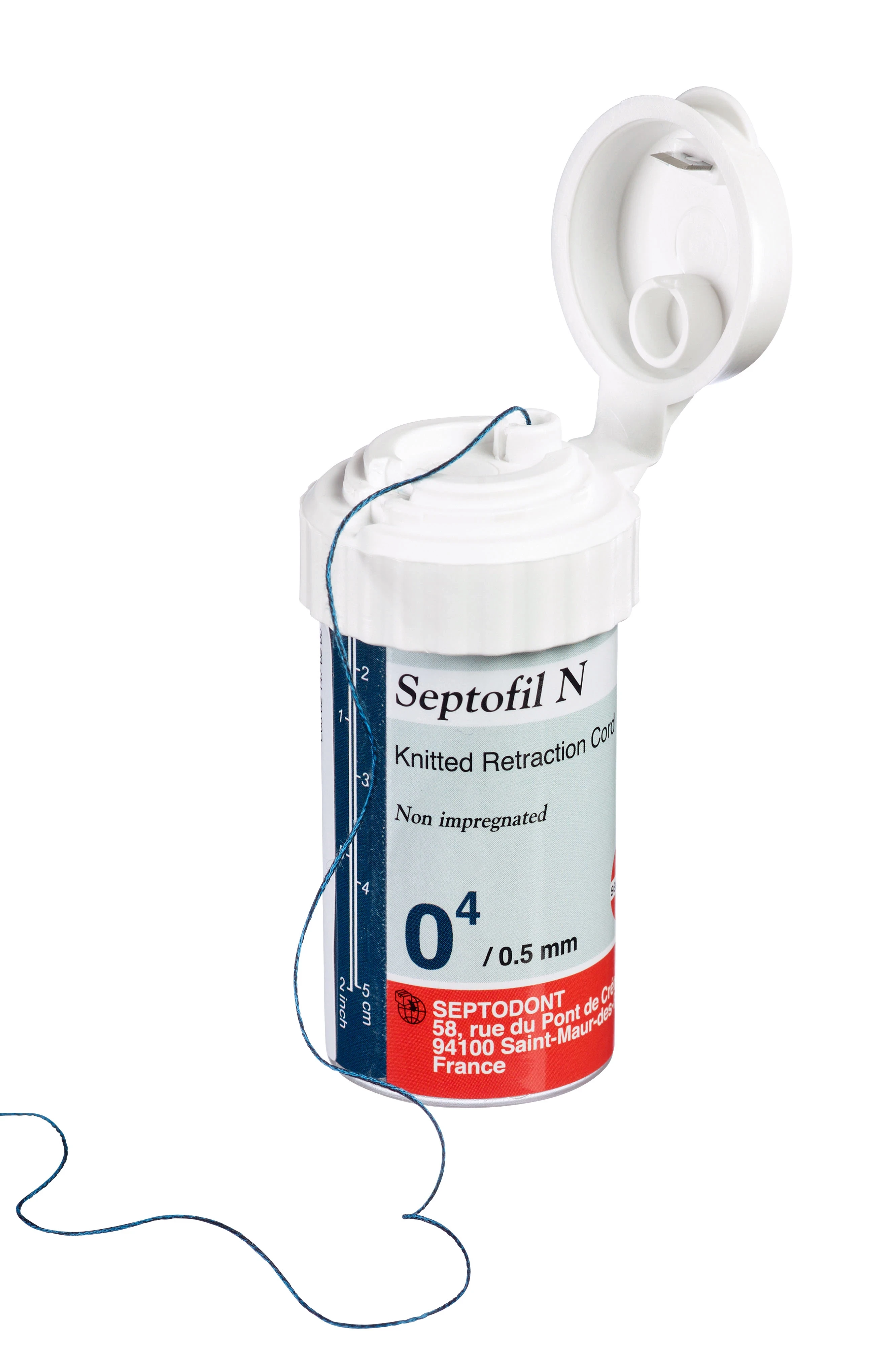 Septofil N 04, dunkelblau, extra-dünn, 0,5 mm