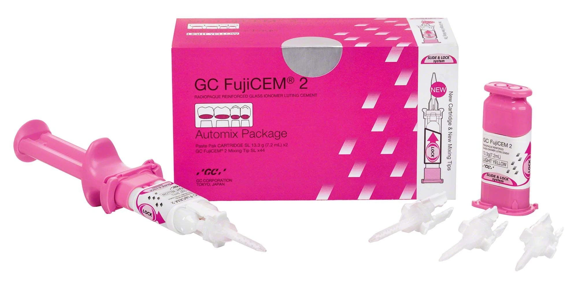 FujiCEM 2 Automix SL, Glasionomer-Befestigungszement, universal, Set