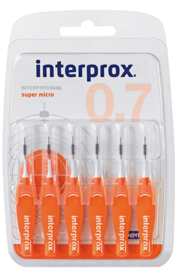 Interprox super micro, orange, Blister á 6 Interdentalbürstchen