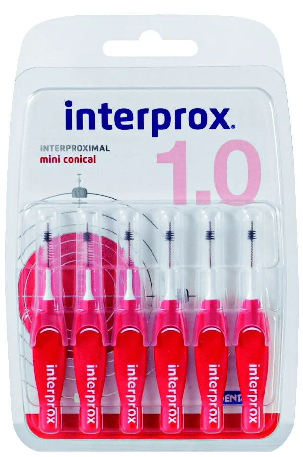 interprox mini conical, Blister à 6 Stück rot, PHD 1,2