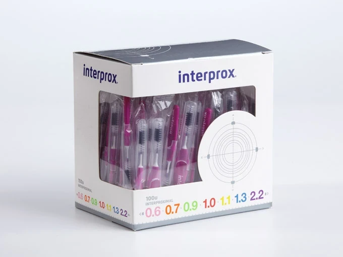 Interprox maxi Boxen, lila, Packung à 100 Stück