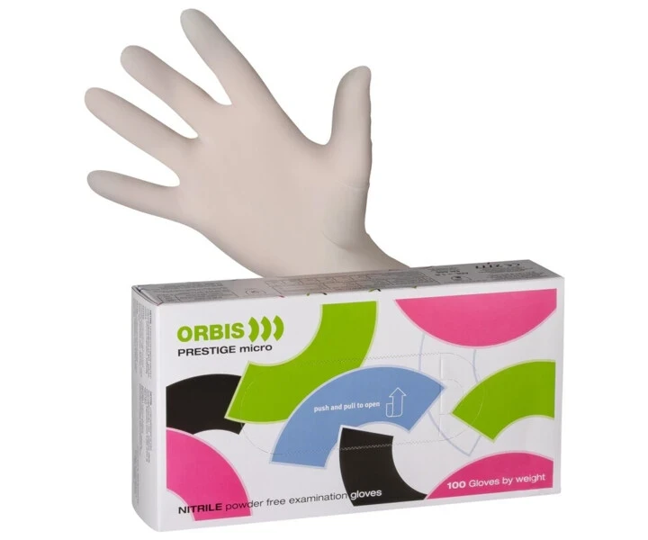 ORBI-Touch Prestige Nitrilhandschuhe, Größe S, Packung à 100 Stück