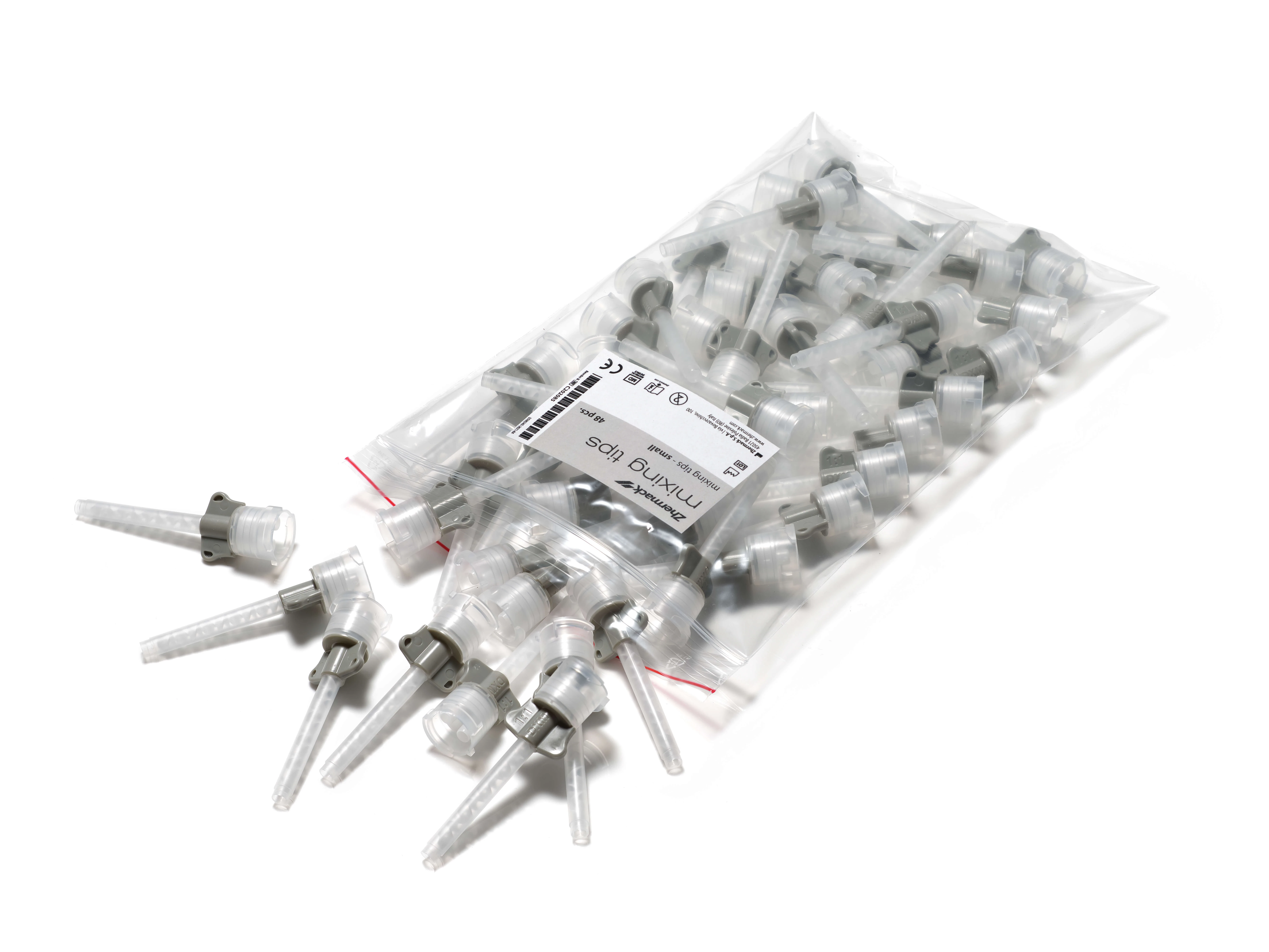 Mischkanülen, grau, 48 Stück
