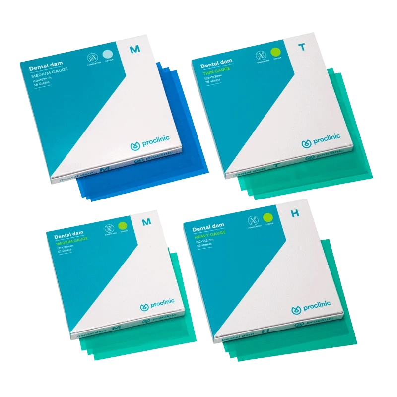 Kofferdam Dünn - Grün 36 Einheiten