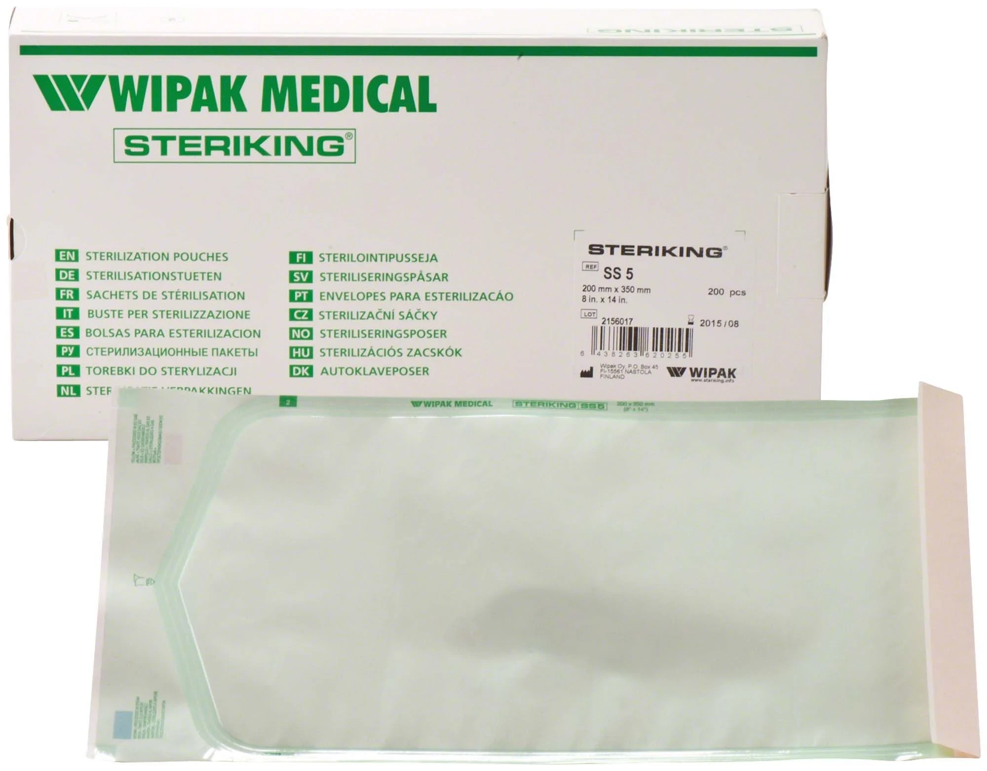 Steriking Selbstklebetüten SS 5 200 x 350 mm, Packung 200 Stück