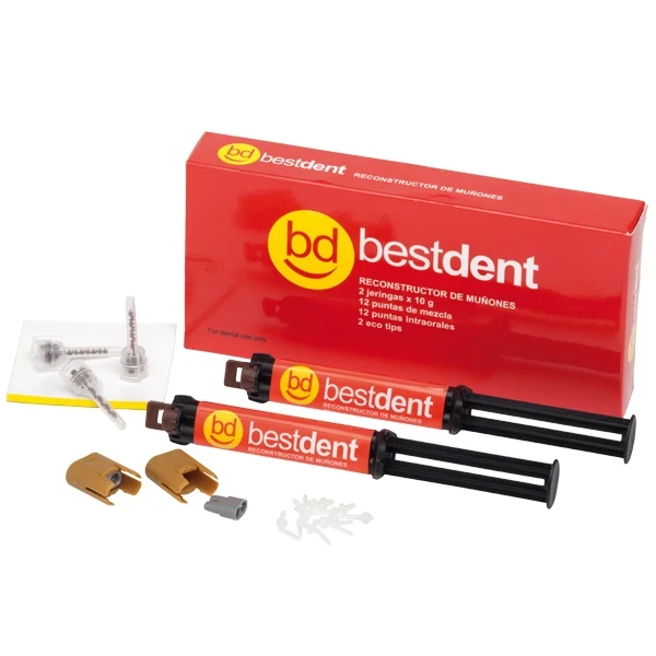 Dual Core Build Up 2 Spritzen x 10 gr. + 12 Mischkanülen + 12 intraorale Kanülen + 2 ökologische Kanülen