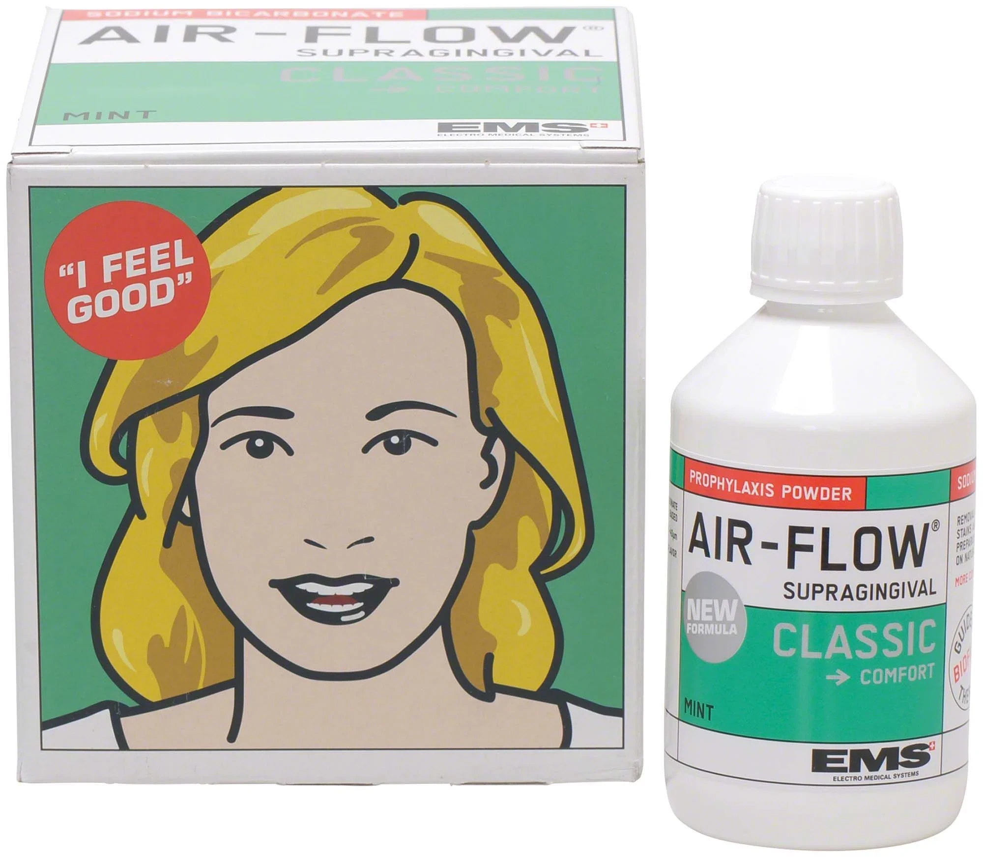 Air-Flow Classic, Prophylaxepulver, Minze, 4 Packungen à 300 g