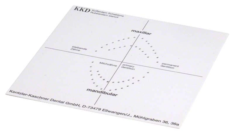 Kofferdam Lochschablone 6 Zoll 1 Stück