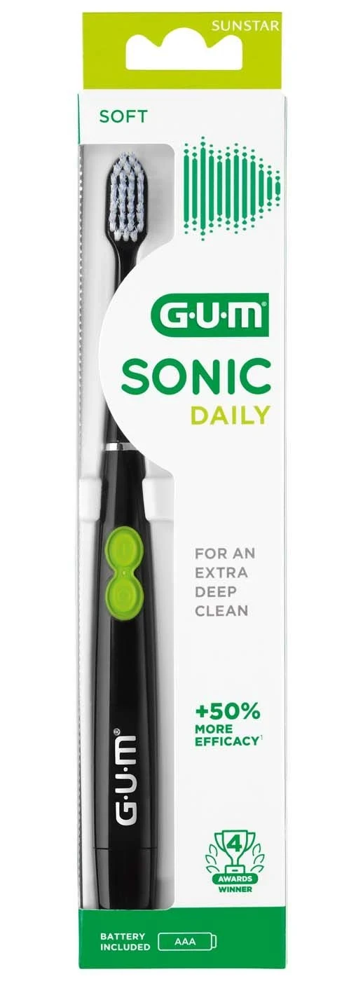 GUM Sonic Daily Schallzahnbürste Schallzahnbürste schwarz