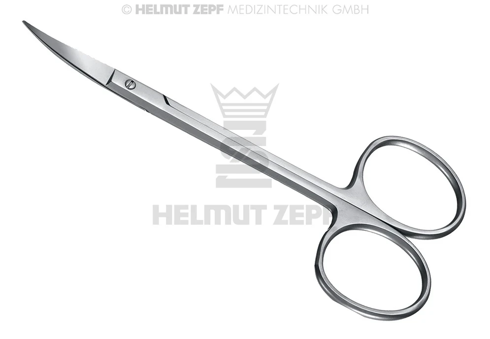 Zahnfleischschere (irisschere), gebogen, 11,5cm, 1 Stück