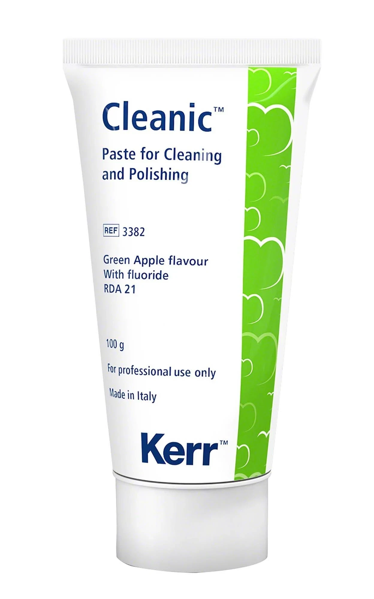 Cleanic Prophy Paste, Prophylaxepaste mit Fluorid, grüner Apfel, Packung à 100 g