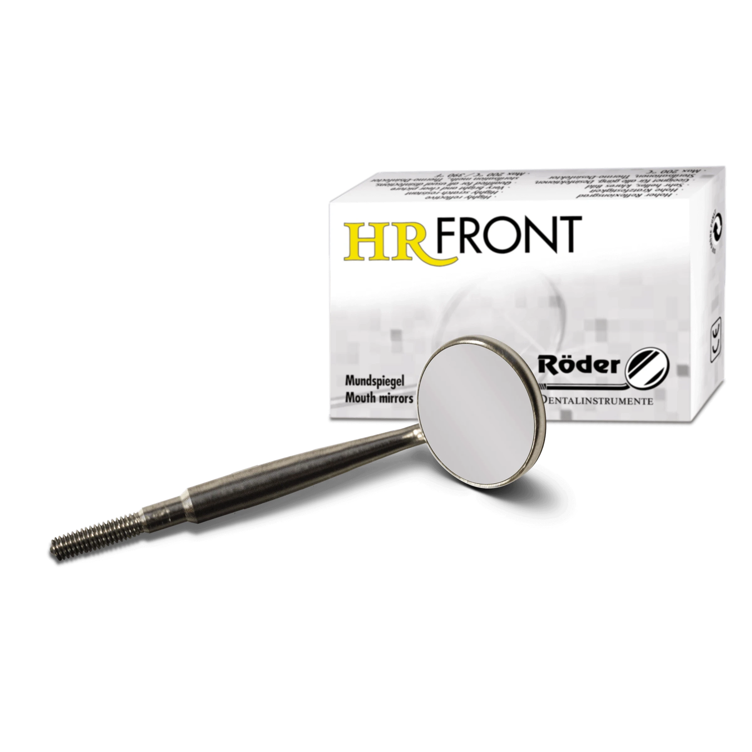 HR Front Mundspiegel, Cone Socket, Größe 0 (Ø 14 mm), Packung 6 Stück