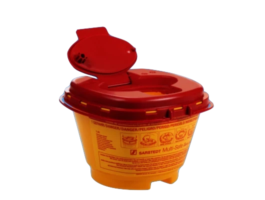 Kanülenabwurfbehälter Multi-Safe twin plus, 1,5 Liter, Packung à 1 Stück