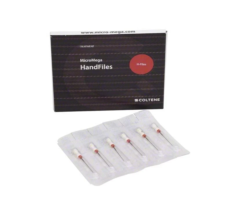 B6 H-Feilen, 25 mm, ISO 045, Blister à 6 Stück