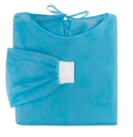 OP-Kittel Standard, unsteril, blau, Unisize, Packung à 50 Stück