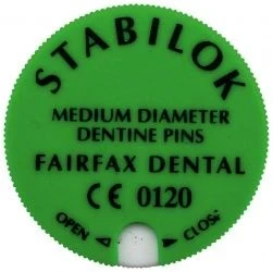 Stabilok Pin Set Edelstahl normal grün, Packung 20 Stück