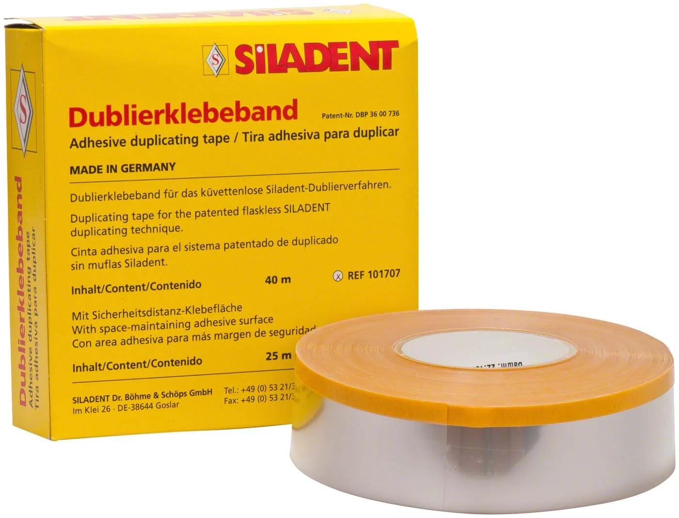 Dublierklebeband, Packung à 40 Meter