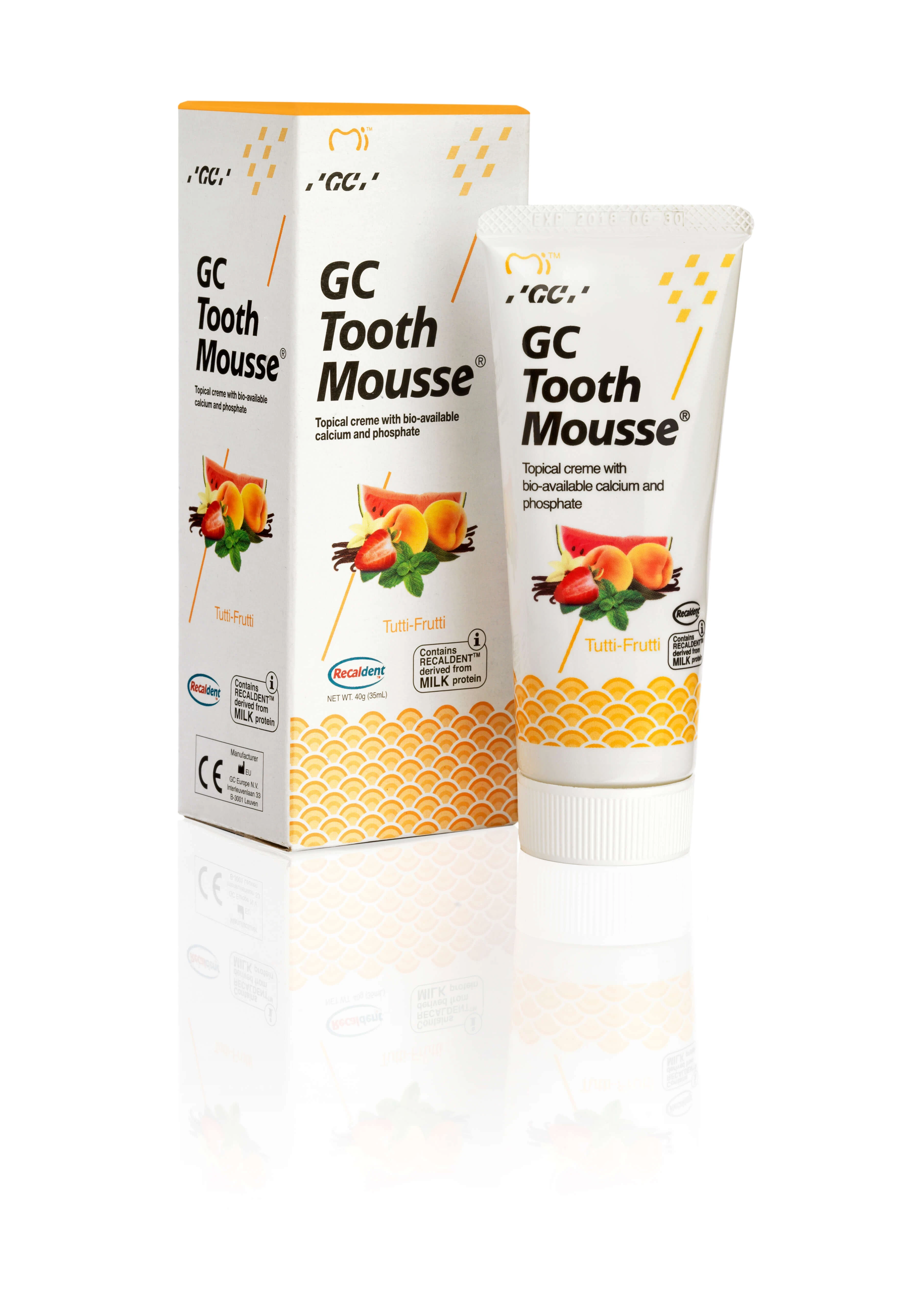Tooth Mousse, Prophylaxe, Tutti-Frutti, 10 Tuben à 40 g