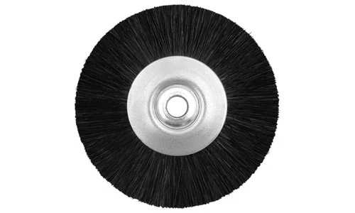 Polierbürsten, Polierarbeiten, Typ Bürste, Farbe schwarz, Ø 23/49 mm, Metallkern, Kunststoffzentrum