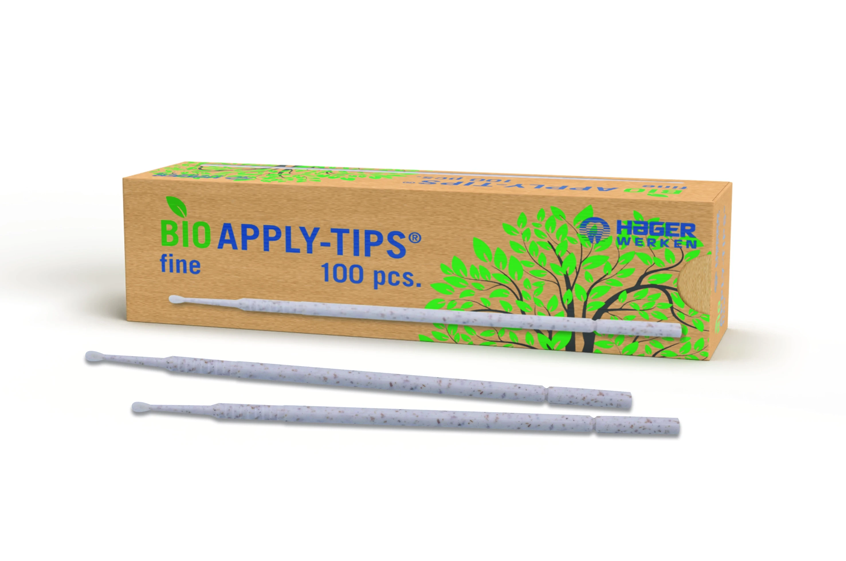 Bio Apply-Tips, blau, fine, 1,9 mm, Packung à 100 Stück