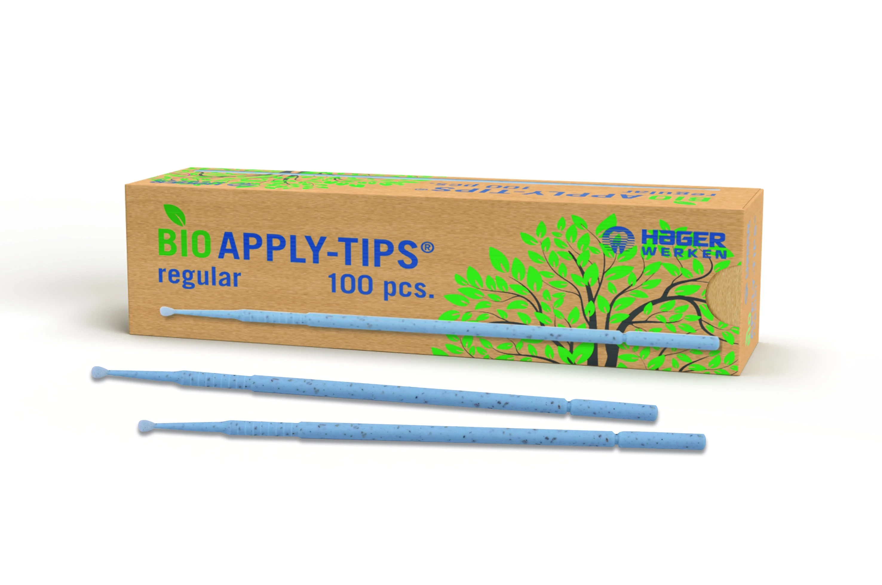 Bio Apply-Tips, Applikationsstäbchen, regular, 3,0 mm, Packung à 100 Stück