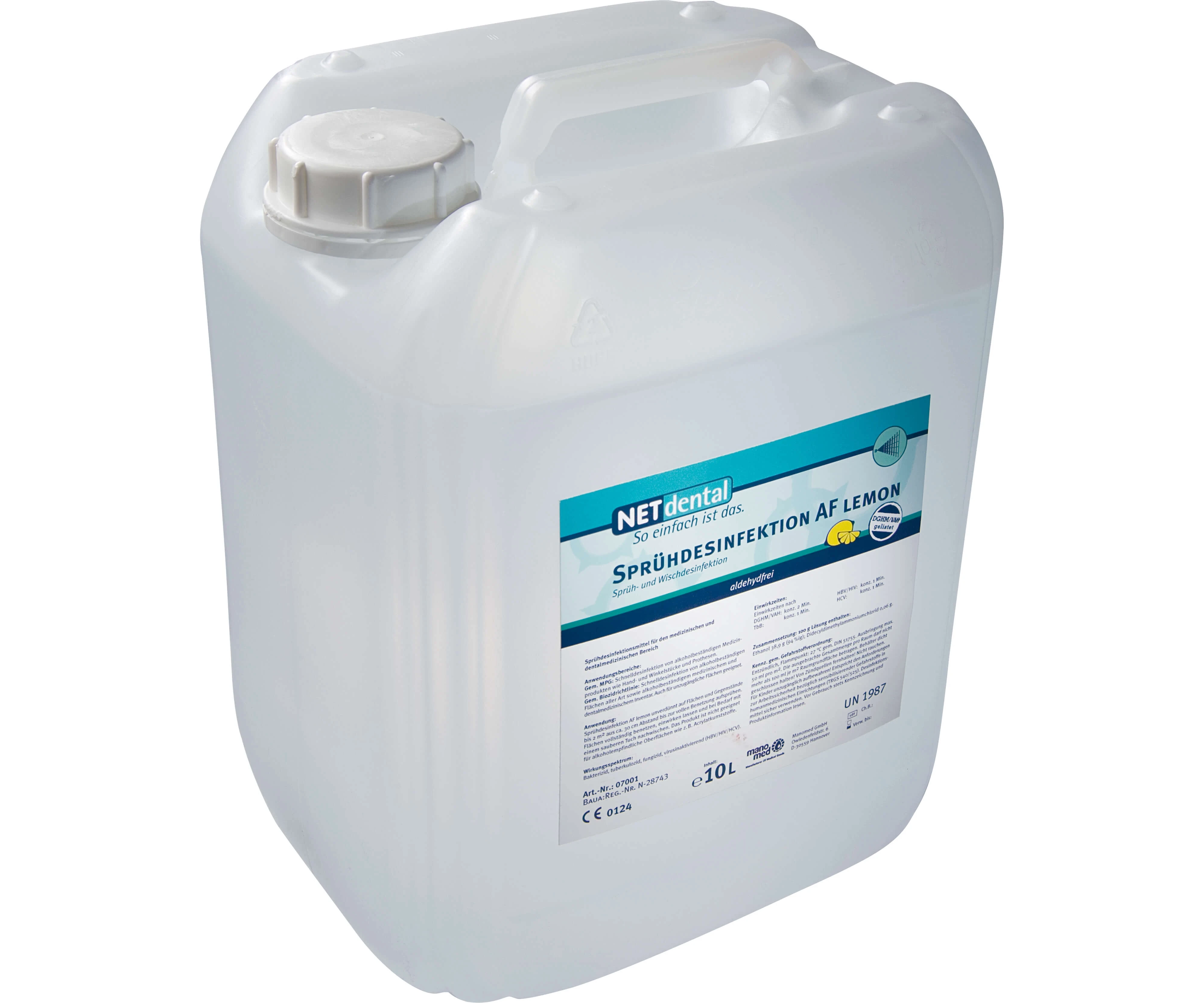 LiKe Flächendesinfektion, Lemon, Kanister à 10 Liter