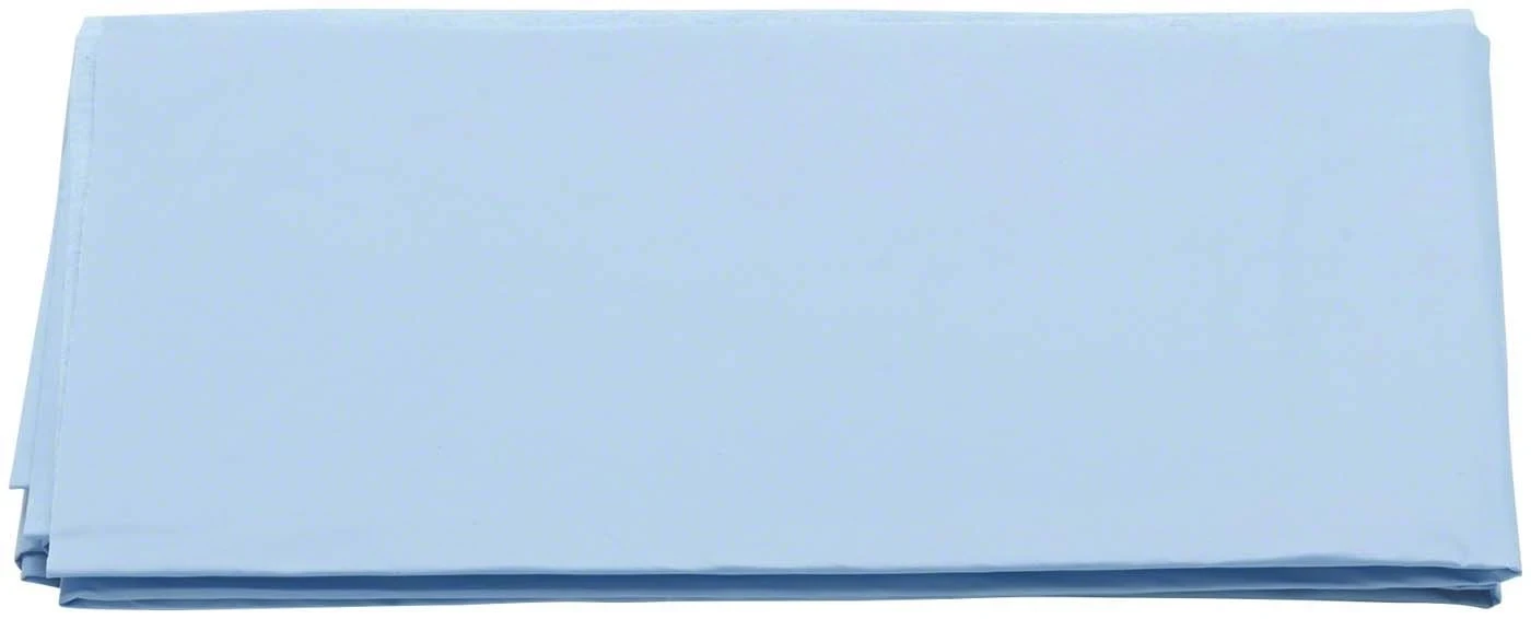 OP-Abdecktuch, Vlies/Polyethylen, 50 × 75cm, hellblau, Packung à 100 Stück
