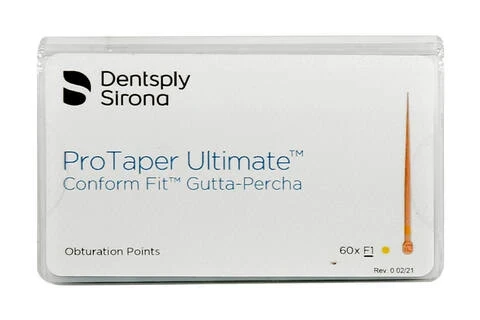 ProTaper Ultimate Conform Fit Guttaperchaspitzen, Größe F1, Packung 60 Stück