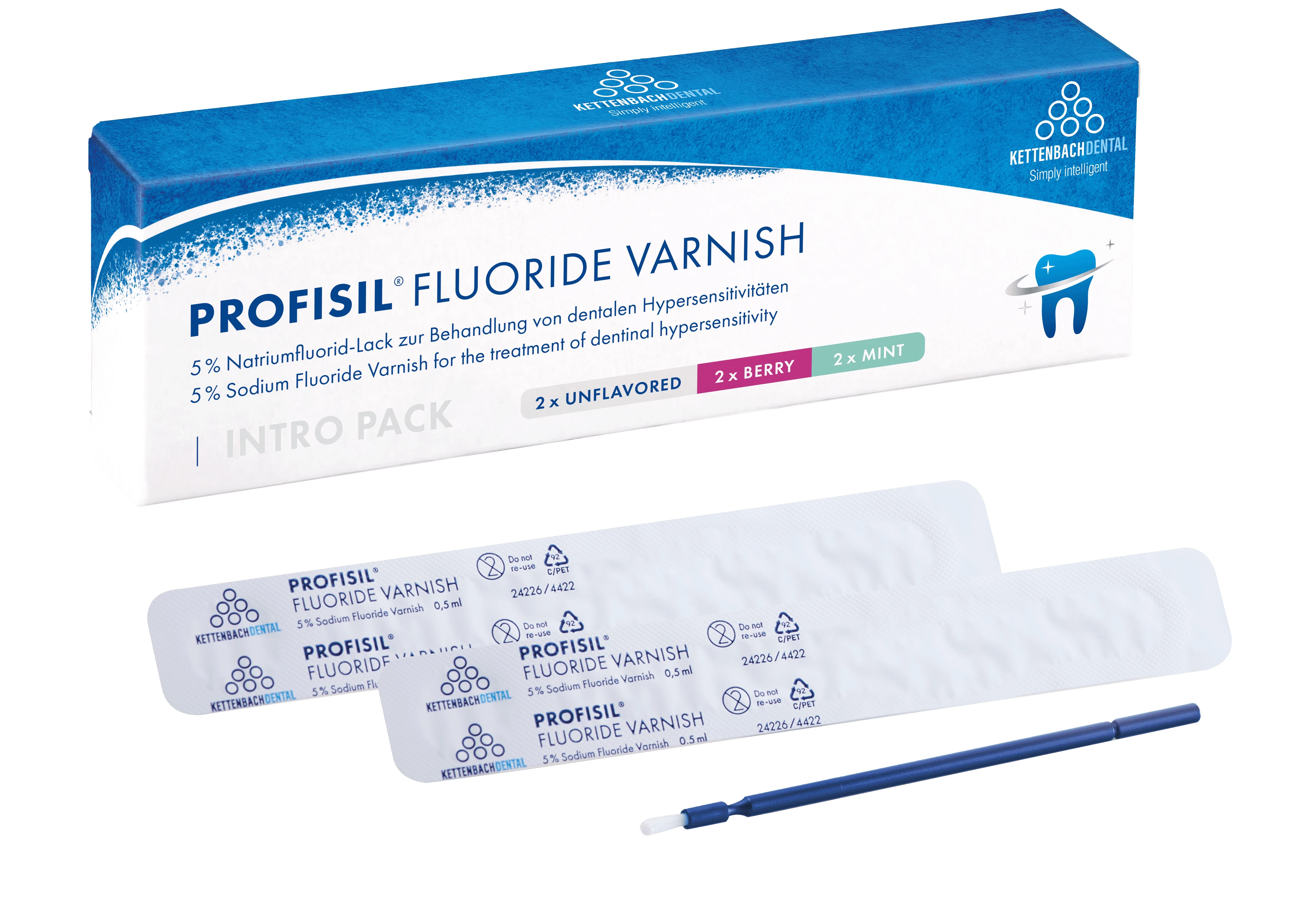 Profisil Fluoride Varnish Intropack, 6 Blister à 0,5 ml