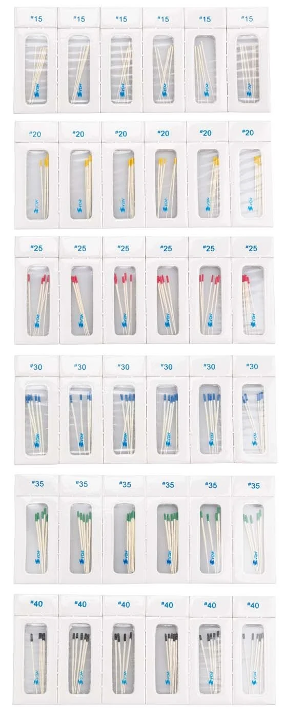 Papierspitzen, steril, Taper.02, ISO 050, Packung à 180 Stück