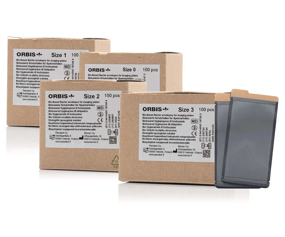 ORBIS Green Schutzhüllen für Speicherfolie Gr.2 3x4cm 300St.