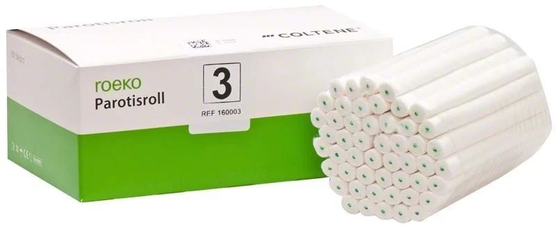 Roeko Parotisroll Watterollen, Gr. 3, Packung à 100 Stück