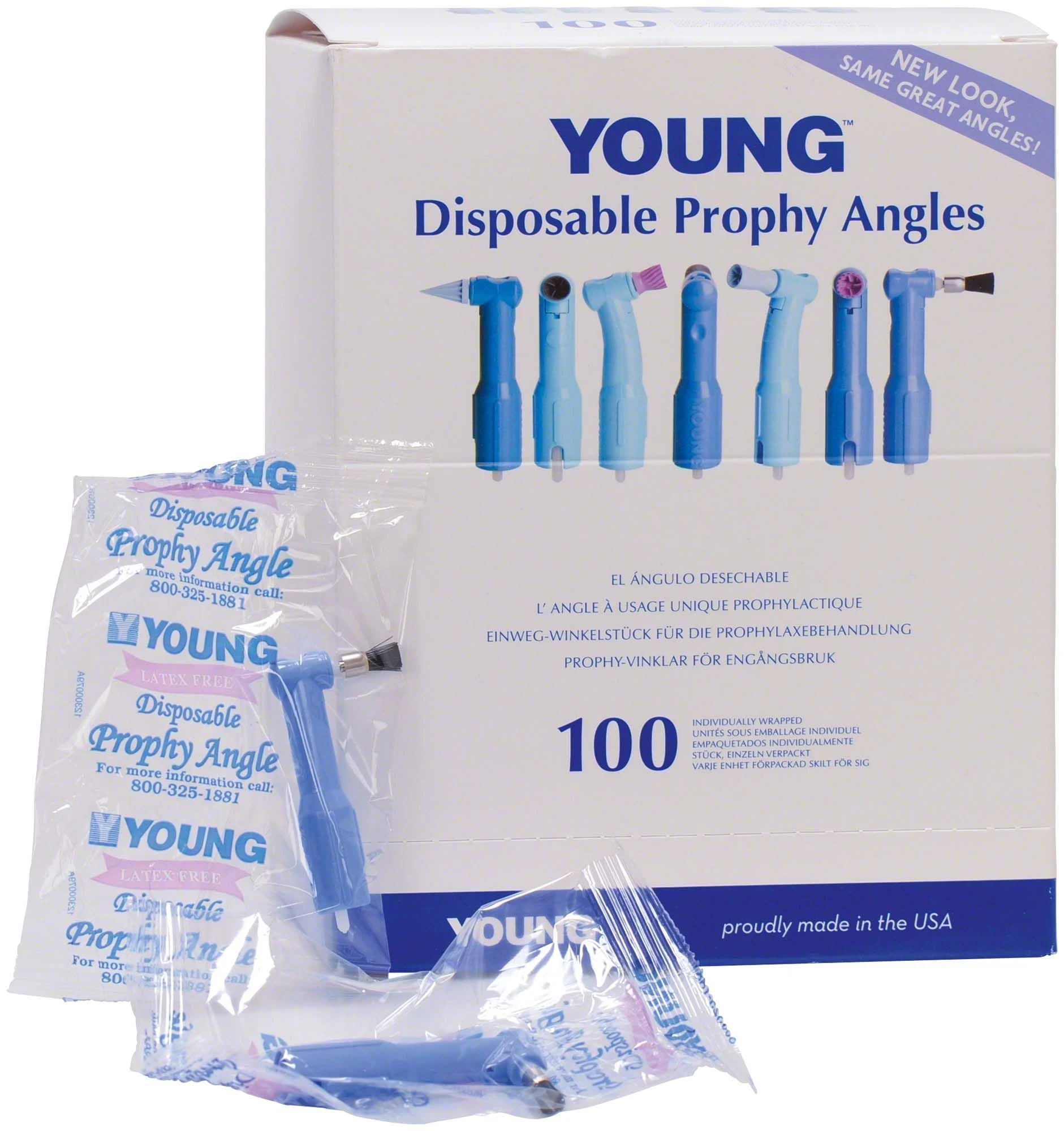 Einweg-Polierspitze und -Bürste, Classic, Bürstchen, flach, fest, Packung à 100 Stück