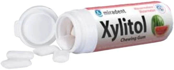 Xylitol Chewing Gum, Wassermelone, 100 Stück à 2 Dragees