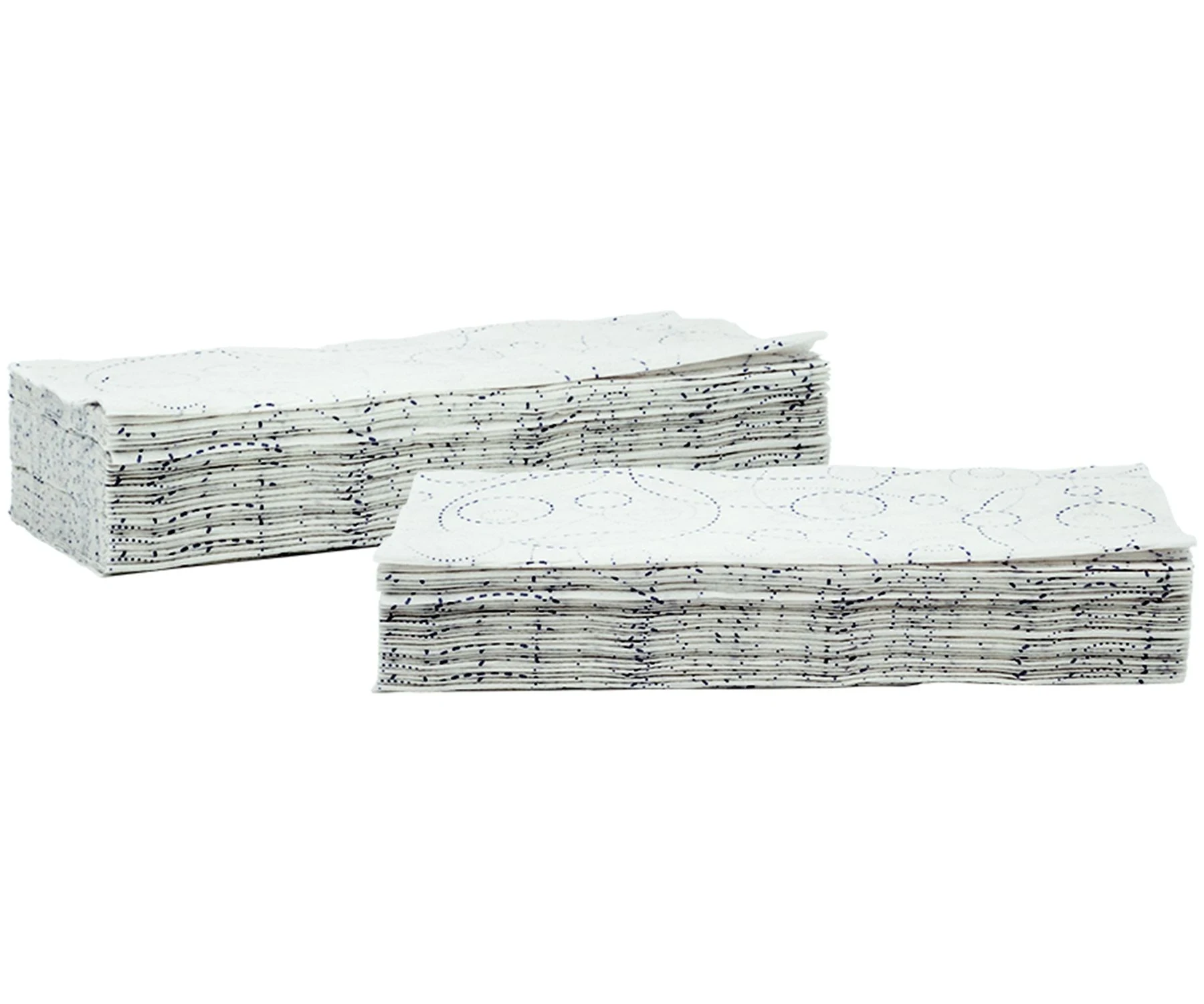 Einmalhandtücher, 2-lagig, neutral, ZZ-Falzung, Zellstoff, 23 × 21 cm, Karton à 3200 Stück