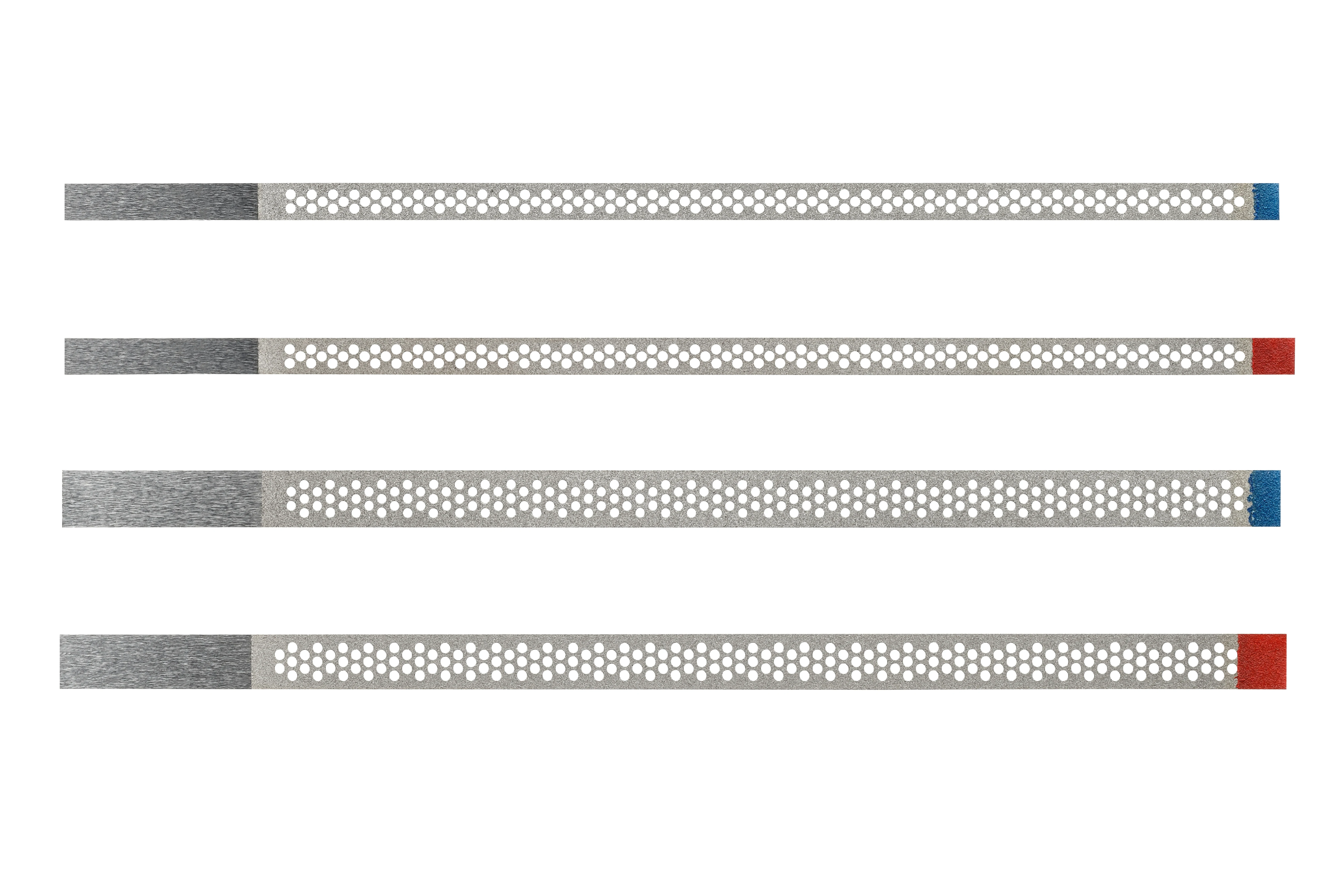 Orbi-Strips diamantiert, rot, 2,5 mm, fine, Packung 10 Stück