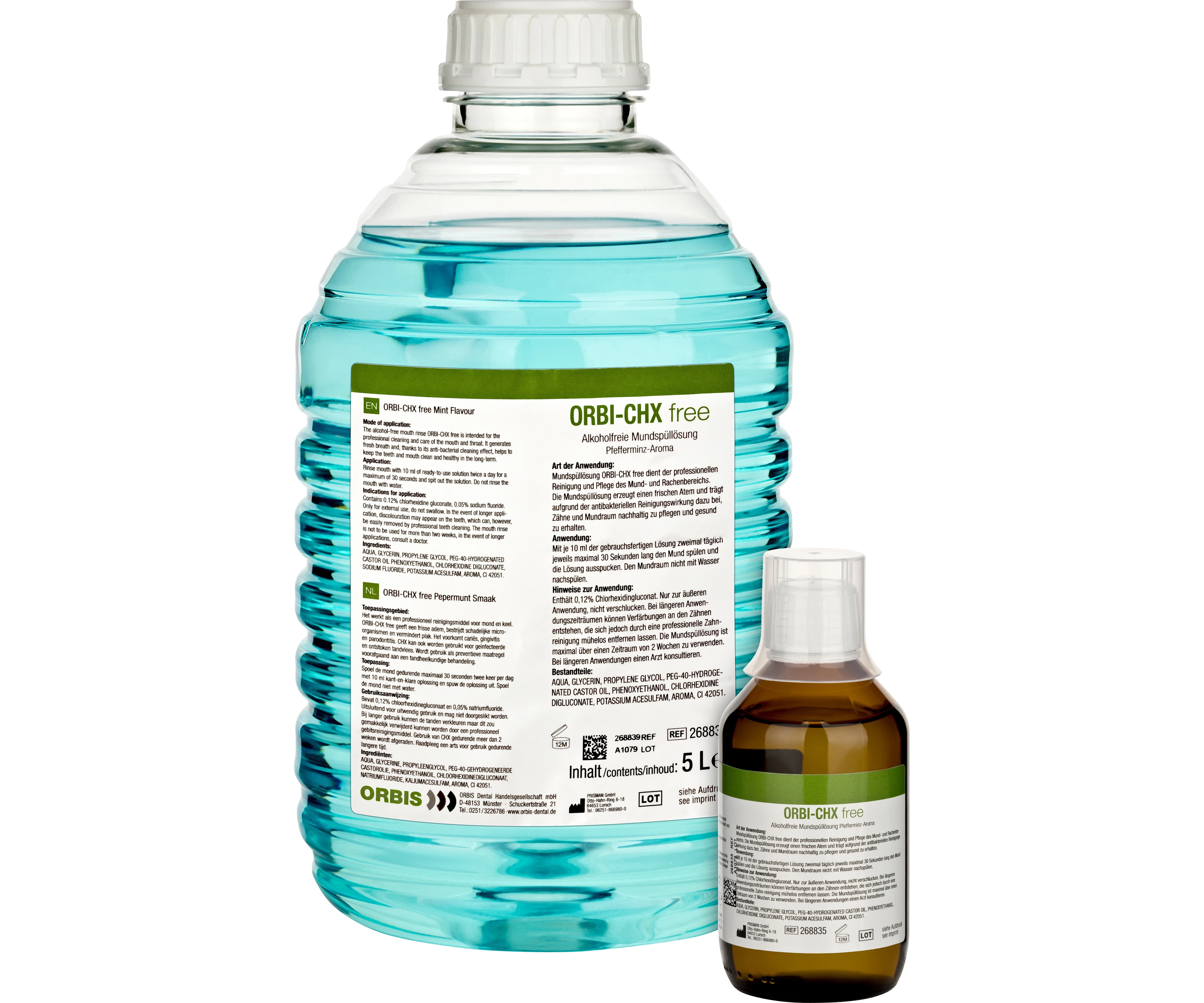 Orbi-Chx, Mundspülung, alkoholfrei, Packung à 5000 ml