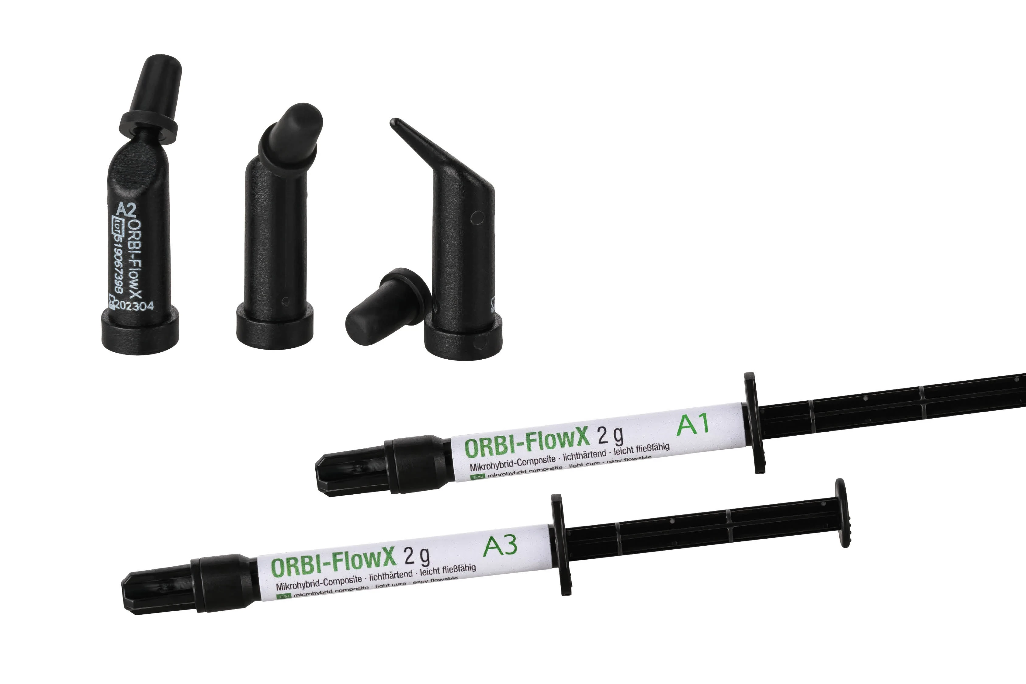 ORBI-FlowX, Fließfähiges Composite, A1, 2 Spritzen à 2 g
